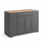 Mobile Wooden Kitchen Island Cart