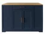 Navy Blue Sideboard Buffet Cabinet