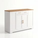 Modern White Buffet Sideboard Cabinet