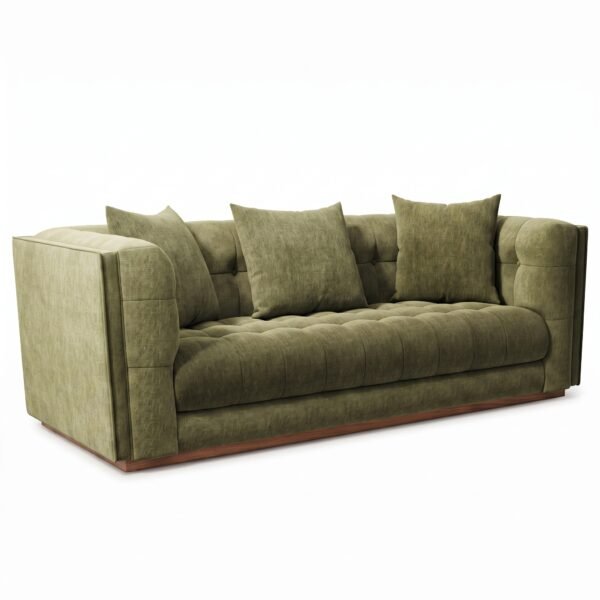 Luxury Tufted Upholstered Sofa