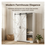 Wholesale Modern Farmhouse Sliding Barn Door Wardrobe (PB+MDF) - OEM/ODM Available​ - Image 3