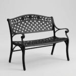 A-full-view-professional-photo-of-a-decorative-cast-aluminum-outdoor-garden-bench-by-MMK.