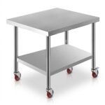 Commercial-stainless-steel-work-table-with-caster-wheels-by-MMK-Furniture-Makers.