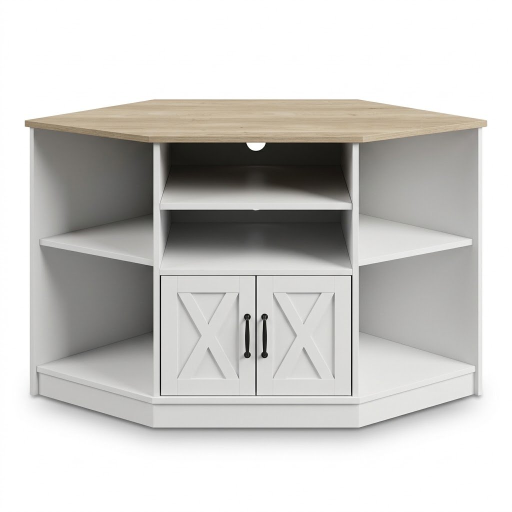 1.Farmhouse corner TV stand wholesale by MMK Furniture Makers Farmhouse-corner-TV-stand-wholesale-by-MMK-Furniture-Makers.