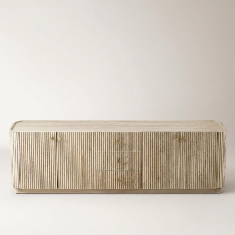 Fluted-oak-wood-TV-stand-media-console-by-MMK-Furniture-Makers.