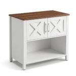 MMK-Furniture-Makers-white-farmhouse-storage-cabinet-with-double-X-brace-doors-on-white.