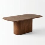 MMK-Furniture-red-oak-pedestal-dining-table-with-rounded-rectangular-top.