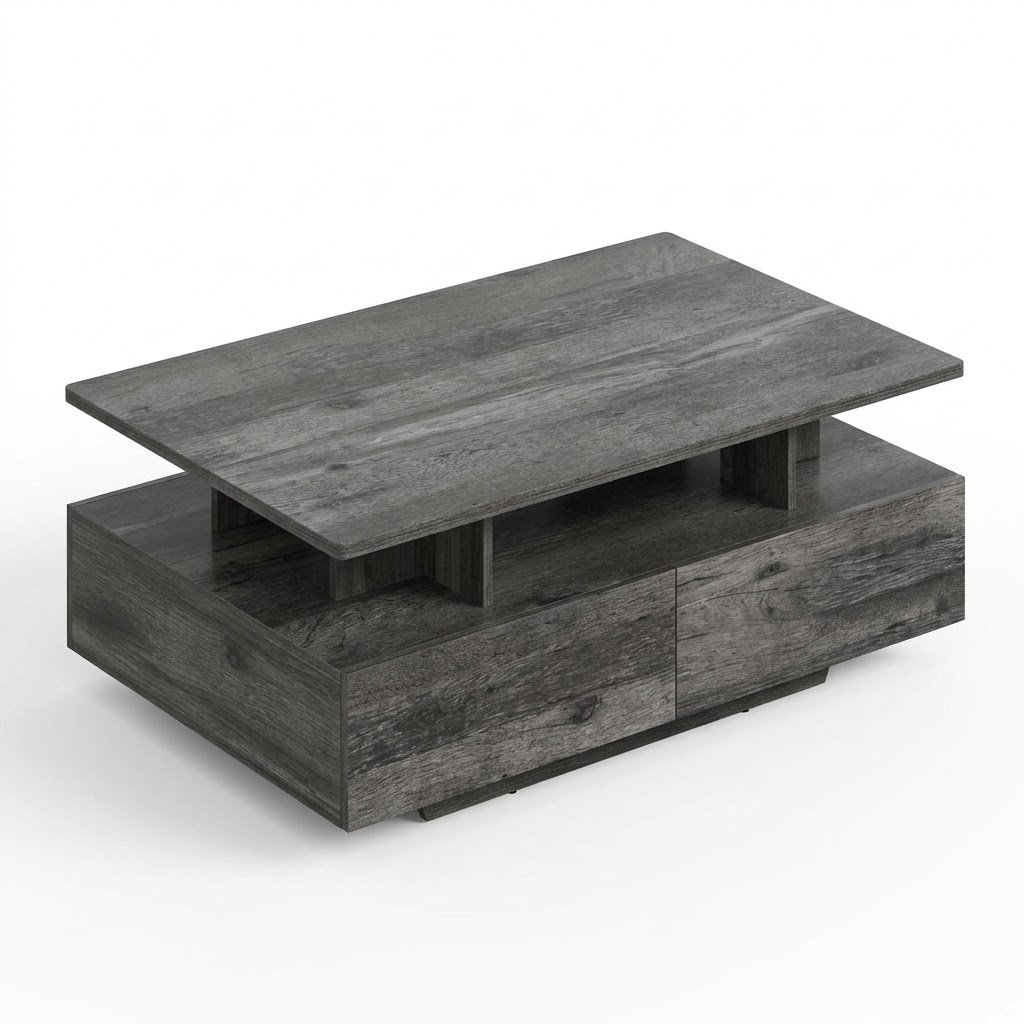 1.Modern grey wood coffee table by MMK Furniture Makers. Modern-grey-wood-coffee-table-by-MMK-Furniture-Makers.