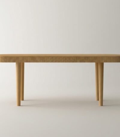 Modern-solid-oak-dining-table-with-fluted-edge.