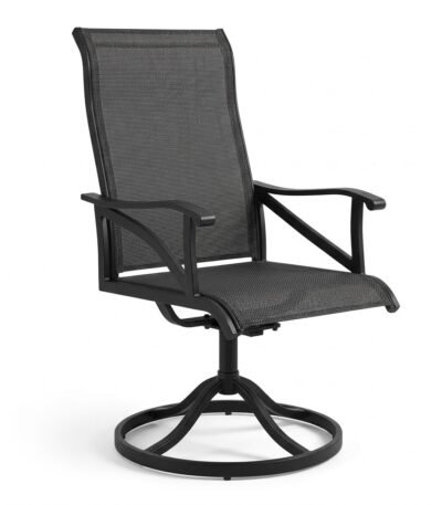 Outdoor-swivel-dining-chair-with-textilene-fabric-by-MMK-Furniture.