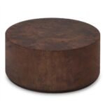 .Poplar-burl-wood-drum-coffee-table-in-dark-brown-finish-by-MMK-Furniture-Makers.