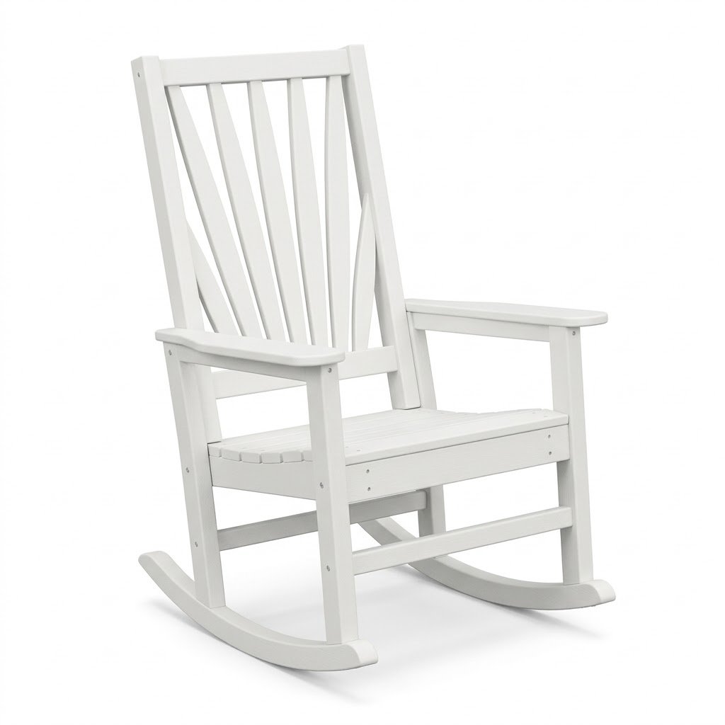 1.White poly lumber outdoor rocking chair for patio and garden White-poly-lumber-outdoor-rocking-chair-for-patio-and-garden.