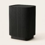 Wholesale-black-fluted-solid-red-oak-side-table-by-MMK-Furniture-Makers.