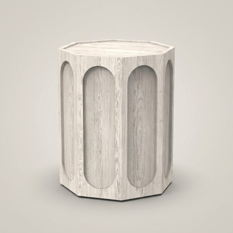 Wholesale-fluted-wood-side-table-in-whitewash-oak-finish.