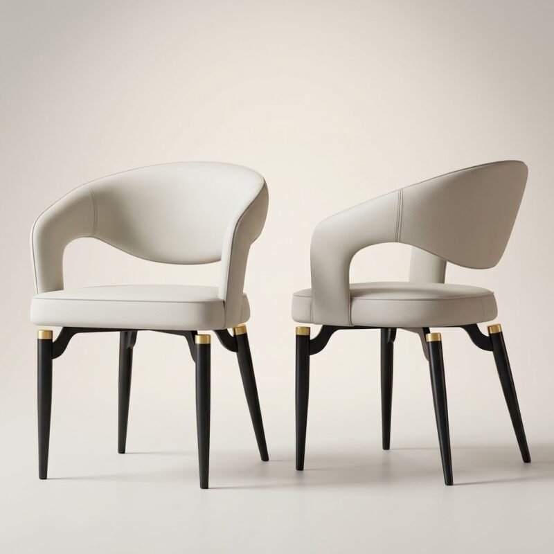 Wholesale-modern-cream-PU-leather-dining-chair-with-curved-backrest-by-MMK-Furniture-Makers.