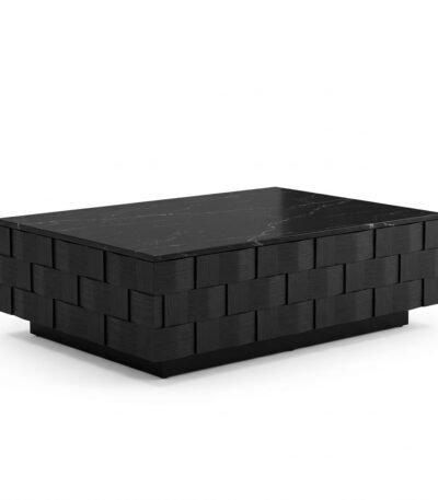 Wholesale-modern-rectangular-black-faux-marble-coffee-table-with-textured-black-oak-base-on-a-pure-white-background.
