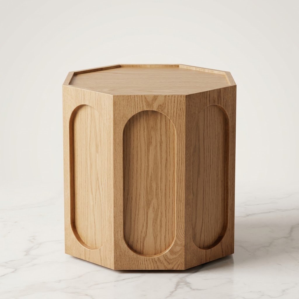1.Wholesale solid wood geometric side table with arched panels by MMK Furniture Makers Wholesale-solid-wood-geometric-side-table-with-arched-panels-by-MMK-Furniture-Makers.