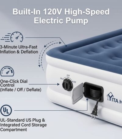 Built-in-120V-electric-pump-on-inflatable-mattress-for-fast-inflation-and-deflation.