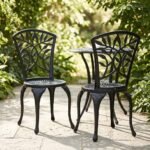 Black-Cast-Aluminum-Chairs-in-Garden-Setting.