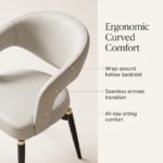 Ergonomic-curved-hollow-backrest-and-integrated-armrests-on-modern-dining-chair.