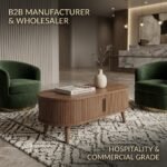 .Fluted-wood-coffee-table-in-a-luxury-hospitality-setting-showing-durability-for-commercial-use.