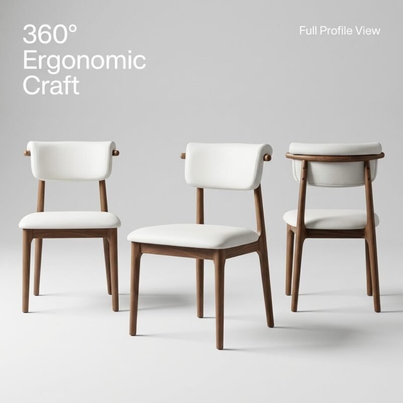 Front-and-back-views-of-modern-wooden-upholstered-dining-chair.