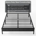 Heavy-duty-steel-slats-and-reinforced-center-support-legs-of-metal-bed-frame.