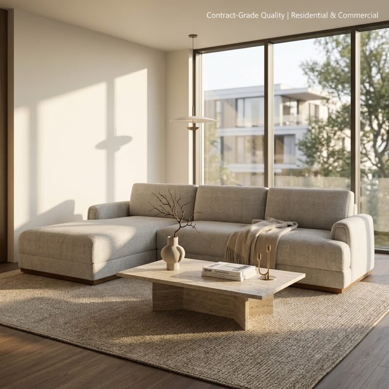 2.MMK-Furniture-modern-light-grey-sectional-sofa-in-a-luxury-sunlit-living-room-setting-for-commercial-and-residential-projects.