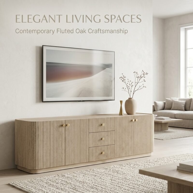 Modern-fluted-red-oak-TV-console-in-contemporary-living-room-setting.