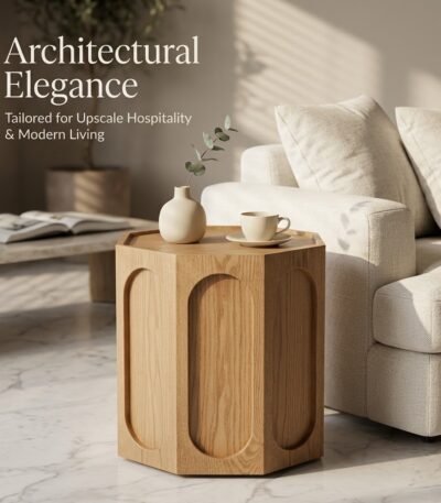 Modern-wooden-accent-end-table-beside-linen-sofa-in-upscale-living-room.