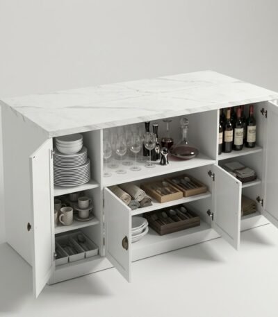 Open-doors-view-showing-multi-tier-storage-in-MMK-white-cabinet.