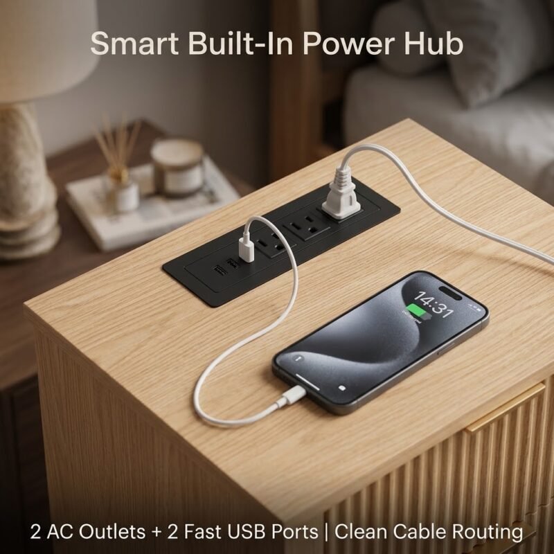 Recessed-2AC-outlets-and-2-USB-ports-on-wooden-nightstand-tabletop.j