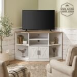 Rustic-corner-TV-console-in-cozy-modern-living-room-corner.