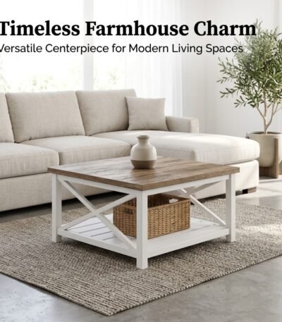 Rustic-two-tone-square-coffee-table-styled-in-a-modern-farmhouse-living-room.