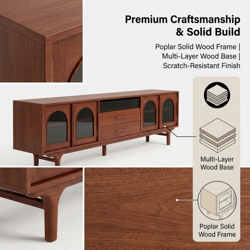 Solid-wood-and-plywood-construction-mid-century-TV-console.
