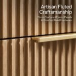 Detailed-craftsmanship-of-fluted-drawer-front-and-brushed-gold-handle.
