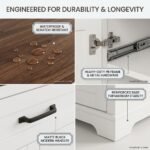 Detailed-view-of-waterproof-woodgrain-tabletop-and-durable-metal-hinges.