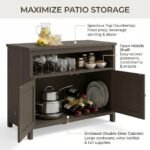 Spacious-storage-organization-in-outdoor-poly-wood-buffet-sideboard.