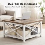 Square-coffee-table-showing-dual-tier-storage-with-wide-tabletop-and-lower-shelf.