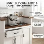 Close-up-of-built-in-power-outlet-on-wood-countertop-of-kitchen-island.
