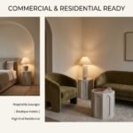 Commercial-wooden-accent-table-in-luxury-hotel-lounge.