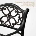 Detailed-craftsmanship-of-floral-scroll-backrest-on-cast-aluminum-chair.