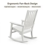 Ergonomic-fan-back-structure-of-outdoor-rocking-chair.