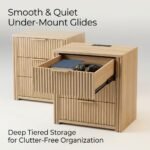 Fluted-nightstand-drawers-opened-showing-spacious-storage-and-smooth-glides.