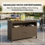 Outdoor-sideboard-buffet-cabinet-used-as-patio-BBQ-prep-station.