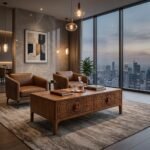 The-custom-table-used-in-a-high-end-office.