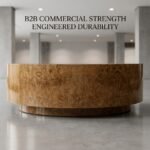 A-low-angle-view-of-a-large-round-burl-wood-coffee-table-with-a-strong-floating-base-design.