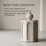 Stable-octagonal-base-and-durable-structure-of-wooden-side-table.