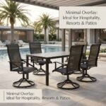 Swivel-outdoor-chairs-arranged-around-patio-dining-table.