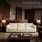 Modern 3-Seater Upholstered Deep Seat Fabric Sofa - Image 6